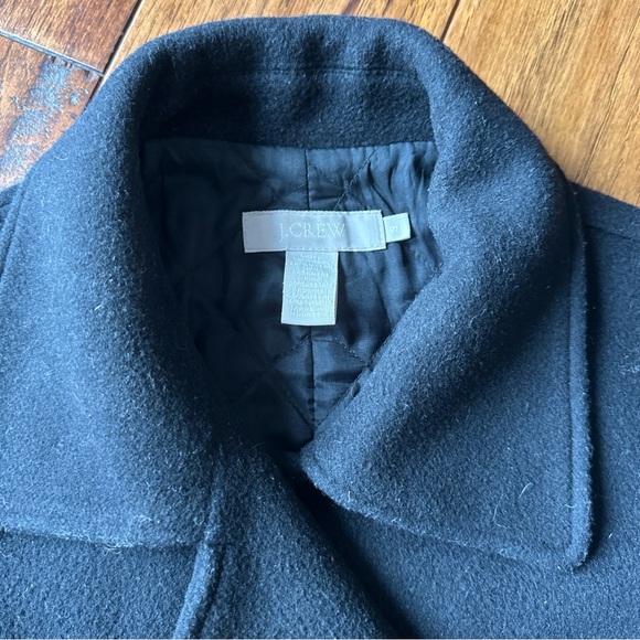 J. Crew Women's Black Peacoat wool cashmere - Picture 2 of 6